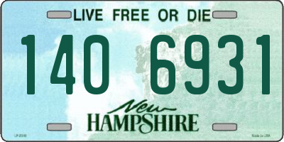 NH license plate 1406931