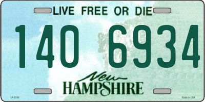 NH license plate 1406934