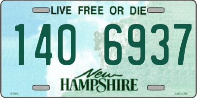 NH license plate 1406937