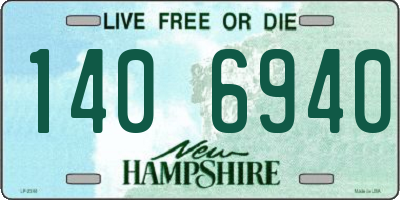 NH license plate 1406940