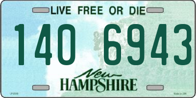 NH license plate 1406943