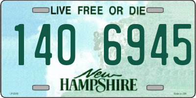 NH license plate 1406945