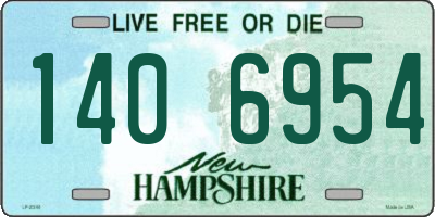 NH license plate 1406954