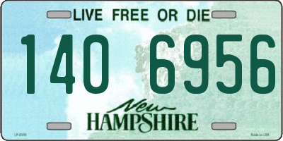 NH license plate 1406956