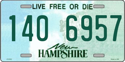 NH license plate 1406957