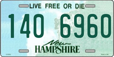 NH license plate 1406960