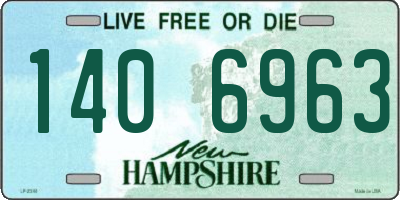 NH license plate 1406963