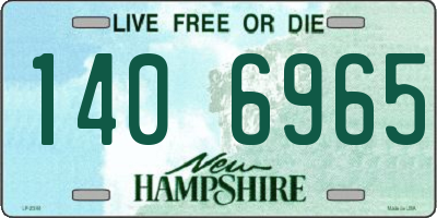 NH license plate 1406965