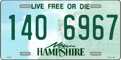 NH license plate 1406967