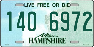 NH license plate 1406972