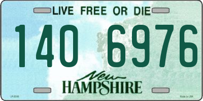 NH license plate 1406976