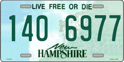 NH license plate 1406977