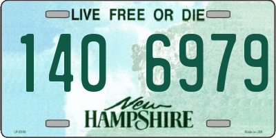 NH license plate 1406979