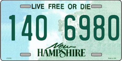 NH license plate 1406980