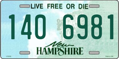 NH license plate 1406981
