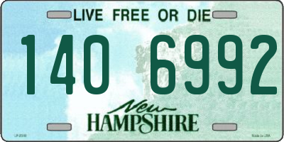 NH license plate 1406992
