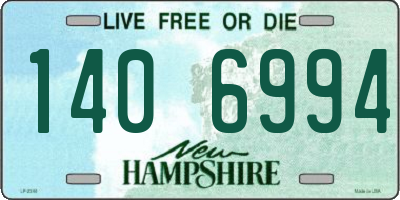 NH license plate 1406994
