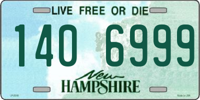 NH license plate 1406999