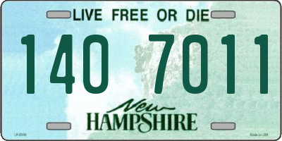 NH license plate 1407011