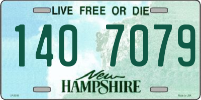 NH license plate 1407079