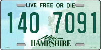 NH license plate 1407091