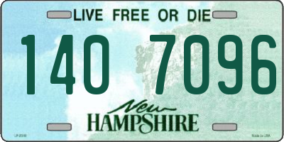 NH license plate 1407096