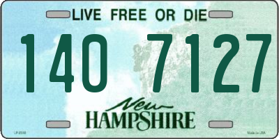 NH license plate 1407127