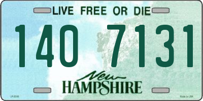 NH license plate 1407131