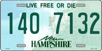 NH license plate 1407132