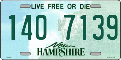 NH license plate 1407139