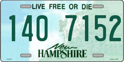 NH license plate 1407152