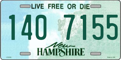 NH license plate 1407155