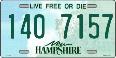 NH license plate 1407157