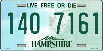 NH license plate 1407161