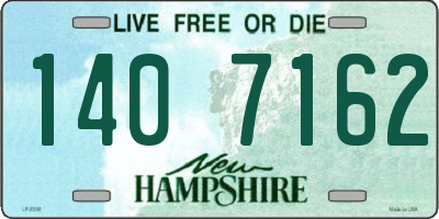 NH license plate 1407162