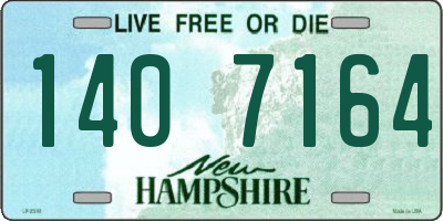 NH license plate 1407164