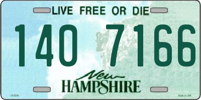 NH license plate 1407166