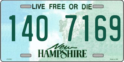NH license plate 1407169