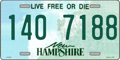 NH license plate 1407188