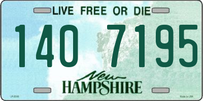 NH license plate 1407195