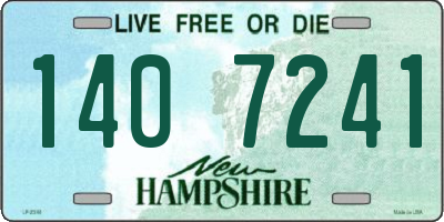 NH license plate 1407241