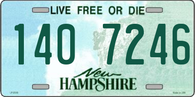 NH license plate 1407246