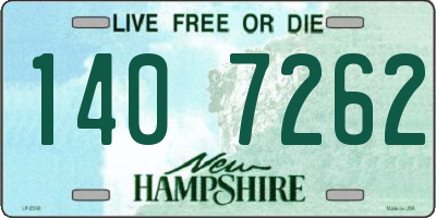 NH license plate 1407262