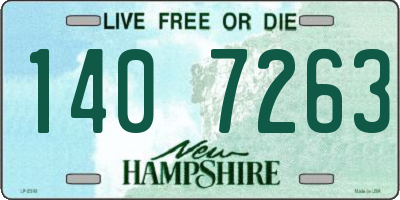 NH license plate 1407263