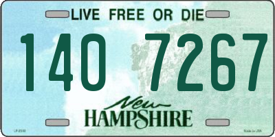 NH license plate 1407267