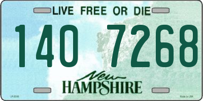 NH license plate 1407268