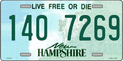 NH license plate 1407269