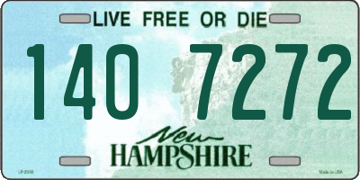 NH license plate 1407272
