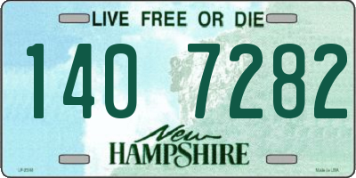 NH license plate 1407282