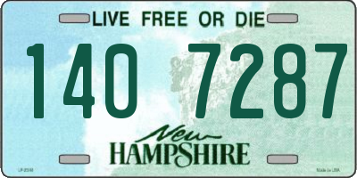 NH license plate 1407287